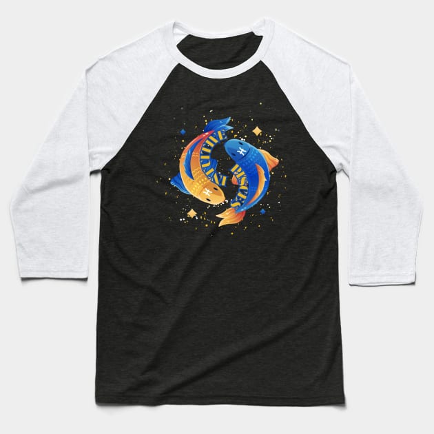 Intuitive Pisces Baseball T-Shirt by Mujji